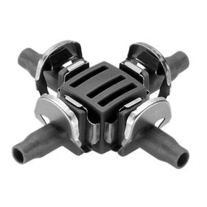 GARDENA MICRODRIP 4-WAY COUPLING 4.6MM (3/16") 10PPP G8334