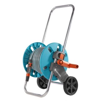 GARDENA HOSE TROLLEY AQUAROLL S SET WITH 30M HOSE+FITTING G18500-30CE