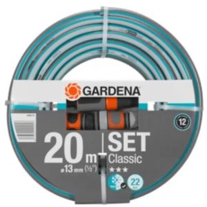 GARDENA CLASSIC 20M 1/2" HOSE WITH SYSTEM PART G18008