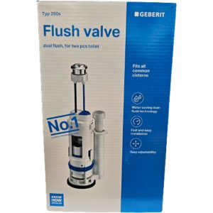 GEBERIT TYPE 250S-2 FLUSH VALVE FOR TWO PCS TOILET W/O LID ATTACHMENT