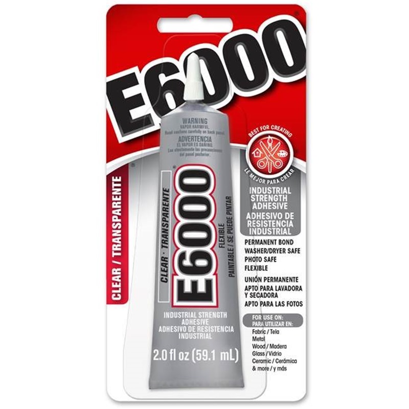 GOOP E6000 INDUSTRIAL STRENGTH CONTACT ADHESIVE 59.1ML CLEAR (GREY PACK)