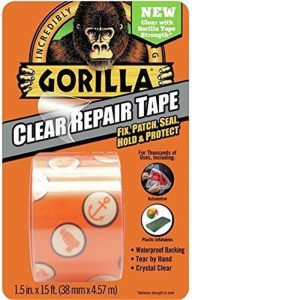 GORILLA CLEAR REPAIR TAPE 1.5"X5YD [6015002]