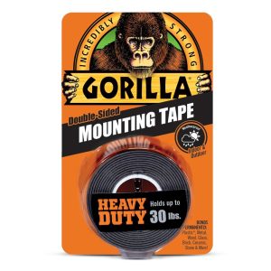 GORILLA BLACK MOUNTING TAPE 1"X60" [6055002]