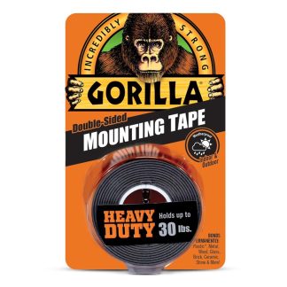 GORILLA BLACK MOUNTING TAPE 1"X60" [6055002]