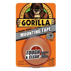 GORILLA TOUGH & CLEAR MOUNTING TAPE 1"X60" [6065003]