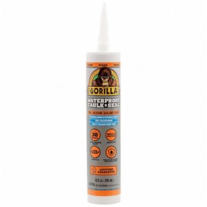 GORILLA CLEAR WATERPROOF 100% SILICONE SEALANT 10OZ (295ML) 108311