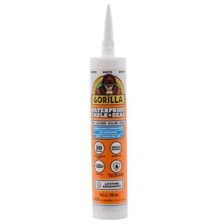 GORILLA WHITE SILICONE SEALANT CARTRIDGE 10OZ [108318]