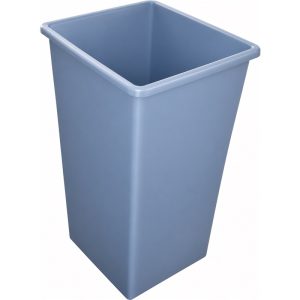 GREY PLASTIC WASTEPAPER BASKET