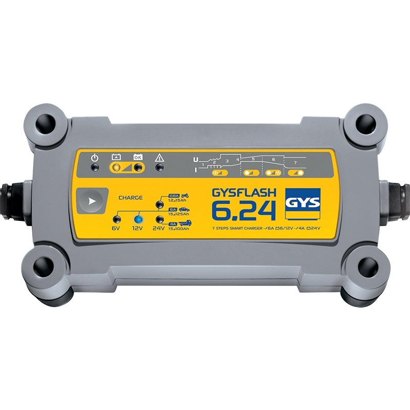 GYS BATTERY CHARGER GYSFLASH 6.24 – 6V/12V/24V