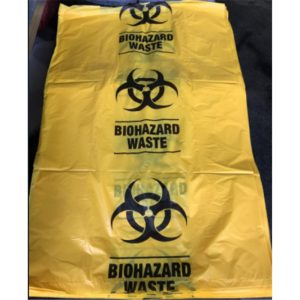 HDPE BIOHAZARD BAG 26”X29”X0.035MM - 100 PIECES