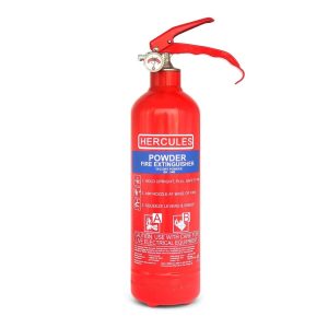 HERCULES AB DRY POWDER FIRE EXTINGUISHER C/W WIRE BRACKET