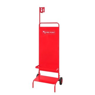 HERCULES FIRE POINT TROLLEY C/W EXTINGUISHER FLAG SIGNAGE