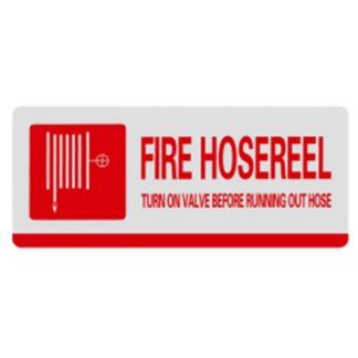 HERCULES SELF ADHESIVE HOSE REEL SIGNAGE(PLASTIC) 430MM X 70MM