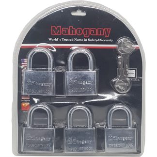 HG MAHOGANY PADLOCK 5-PC KEYALIKED