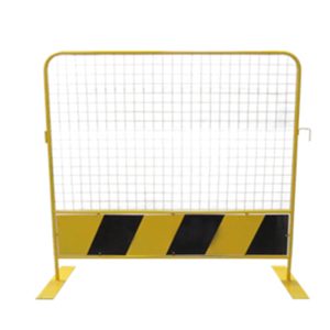 HIGH FENCING (MESH METAL) BARRICADE 1.8MTR X 1.8MTR (BLACK/YELLOW)