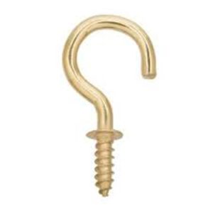 HORME SCREW HOOK BRASS PLT