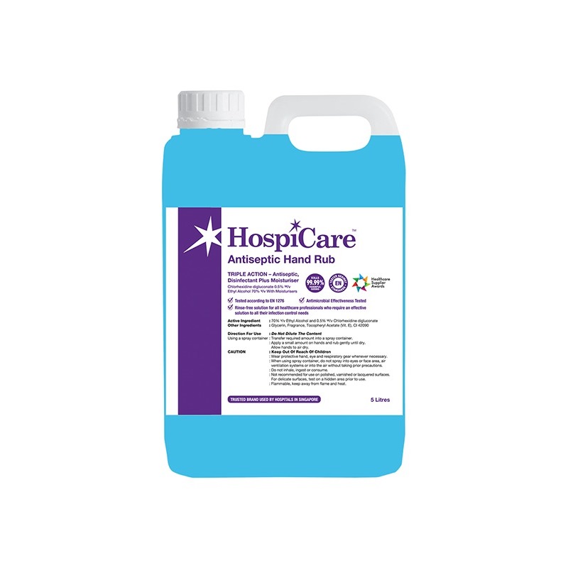 HOSPICARE ANTISEPTIC HAND RUB 5 LITRES