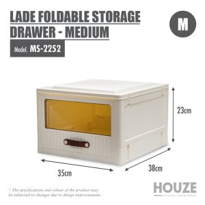 HOUZE LADE FOLDABLE STORAGE DRAWER MEDIUM MS-2252