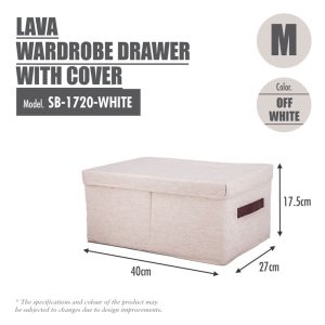 HOUZE LAVA DRAWER WITH COVER M-SIZE SB-1720-WHITE