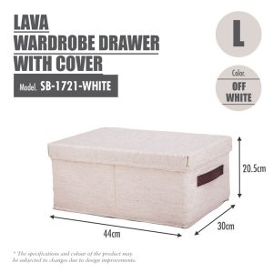 HOUZE LAVA DRAWER WITH COVER L-SIZE SB-1721-WHITE