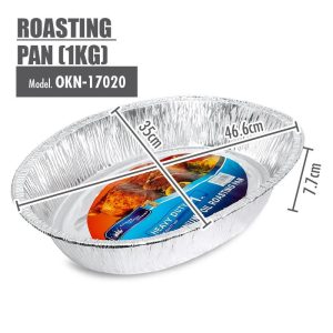 HOUZE ROASTING PAN 1KG L46.6*W35*H7.7CM OKN-17020