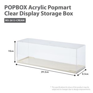 HOUZE POPBOX ACRYLIC POPMART DISPLAY (WIDTH: 8.5CM) MS-2613-CREAM