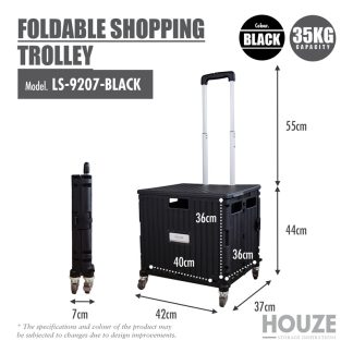 HOUZE MOVEET FOLDABLE SHOPPING TROLLEY LS-9207