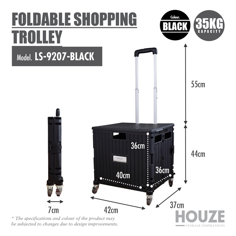 HOUZE MOVEET FOLDABLE SHOPPING TROLLEY LS-9207