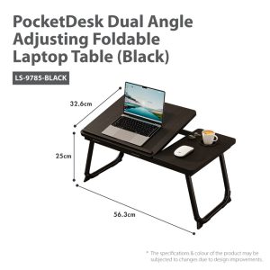 HOUZE POCKETDESK DUAL ANGLE ADJUSTING FOLDABLE LAPTOP TABLE LS-9785