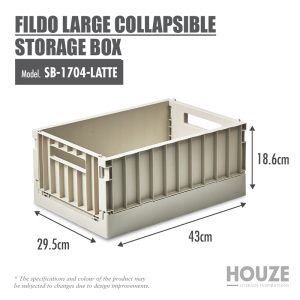 HOUZE FILDO LARGE STORAGE BOX SB-1704-LATTE