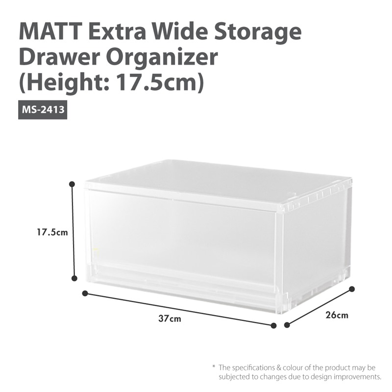 HOUZE MATT STORAGE DRAWER ORGANIZER (HEIGHT: 17.5CM) MS-2413