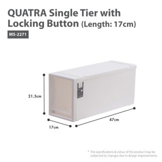 HOUZE QUATRA SINGLE TIER WITH LOCKING BUTTON (LENGTH: 17CM) MS-2271