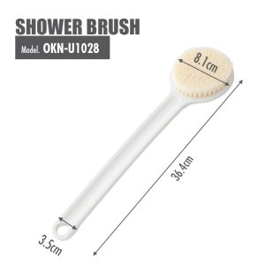 HOUZE SHOWER BRUSH - LENGTH: 37CM (WHITE) OKN-U1028