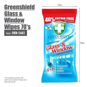 HOUZE GREENSHIELD GLASS & WINDOW WIPES 70'S OKN-5682