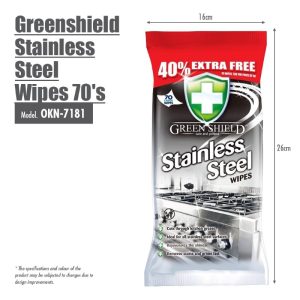 HOUZE GREENSHIELD STAINLESS STEEL WIPES 70'S OKN-7181