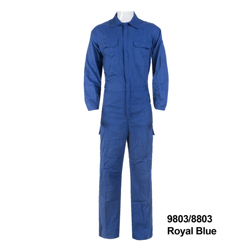 HSK HD COTTON COVERALL ROYAL BLUE 9803