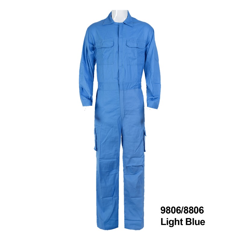 HSK HD COTTON COVERALL LIGHT BLUE 8806