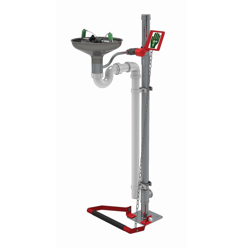 HUGHES PEDESTAL MOUNTED EYE/FACE WASH H-STD85GSP