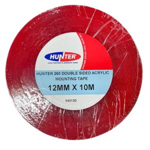 HUNTER 260 DOUBLE SIDED ACRYLIC MOUNTING TAPE 10MTR