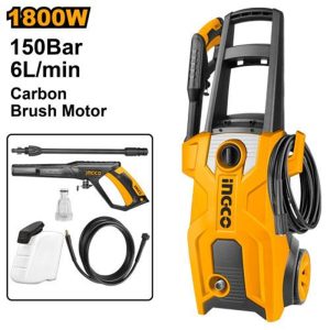 INGCO 150BAR HIGH PRESSURE WASHER, 1800W, HPWR18008