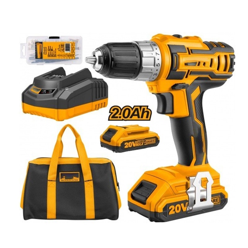 INGCO 20V 2X2.0AH LI-ION DRILL CDLI2002