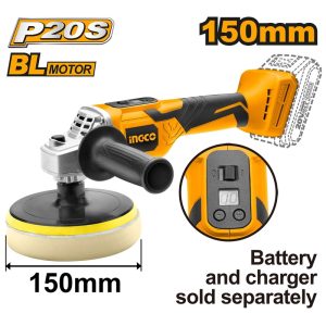 INGCO 20V LI-ION ANGLE POLISHER APLI2001 (BARE UNIT)