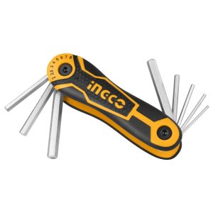 INGCO 8 PCS FOLDING HEX KEY SET 2 - 8MM HHK14081