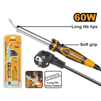 INGCO ELECTRIC SOLDERING IRON BENT FLAT TIP