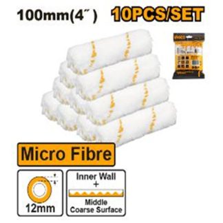 INGCO PAINT ROLLER REFILL MICRO FIBER 4" 10PCS In BAG HRC5610012