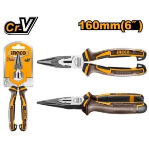INGCO HD CR.V LONG NOSE PLIER BLACK POLISHED