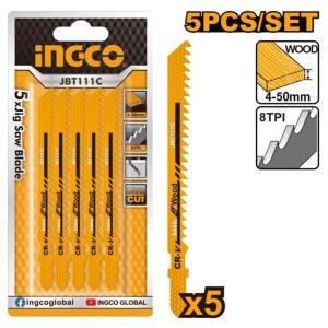 INGCO 5PCS JIG SAW BLADE T111C JBT111C