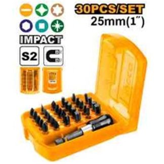 INGCO 30PCS 25MM IMPACT INSERT DRIVER BIT AKSD68303
