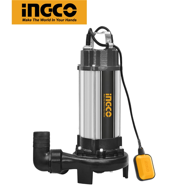 INGCO 3" INDUSTRIAL SUBMERISIBLE SEWAGE PUMP W/FLOAT 3HP 2200W SPDB22001