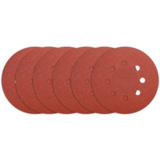 INGCO 5PCS 5" ORITAL SANDER SANDING DISC 3XP80, 2XP120 AKRS125051